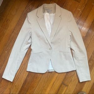 H&M Cream Tan Fitted Blazer